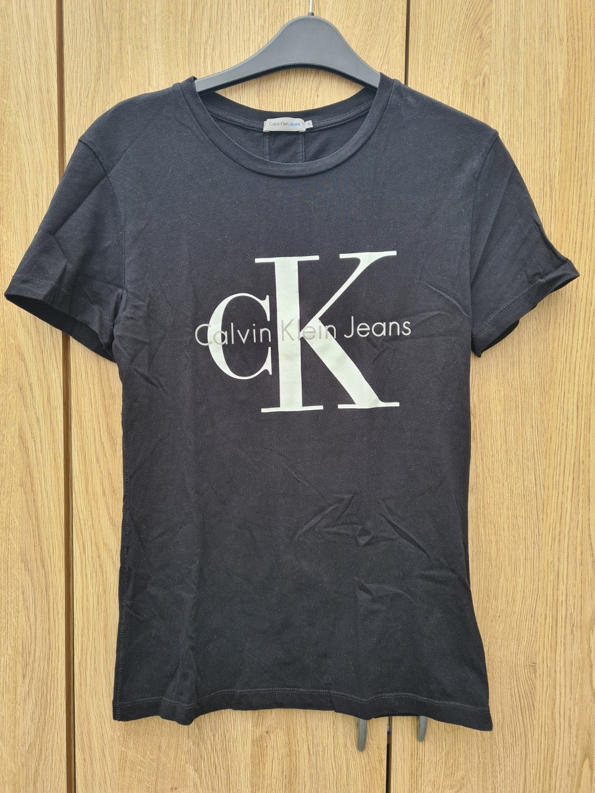 NIEUW Calvin Klein shirt zwart dames mt S, Ophalen, Nieuw, Zwart, Korte mouw