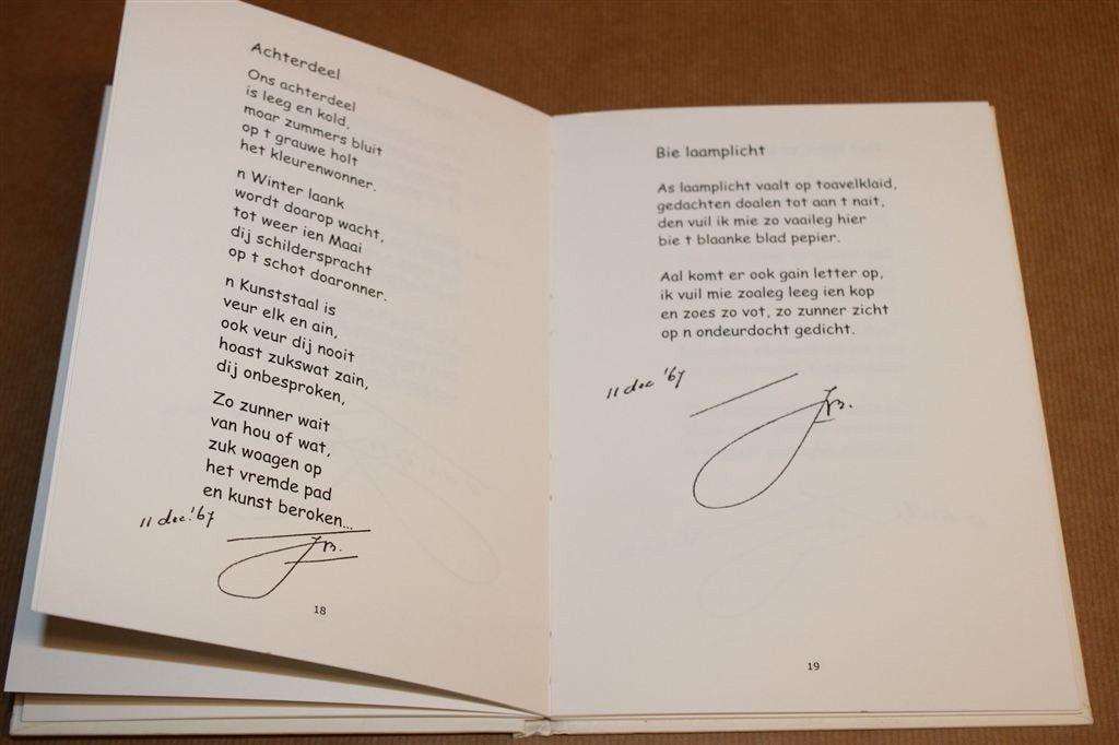 Stil Leven — Jan Boer — Groningse Teksten — Gesigneerd, Ophalen of Verzenden, Gelezen