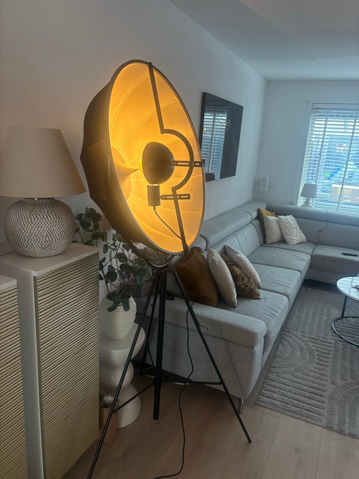 Paluccy Fortuny vloerlamp (remake) - Wegens verhuizing, Gebruikt, Metaal, 150 tot 200 cm, E27 (groot)