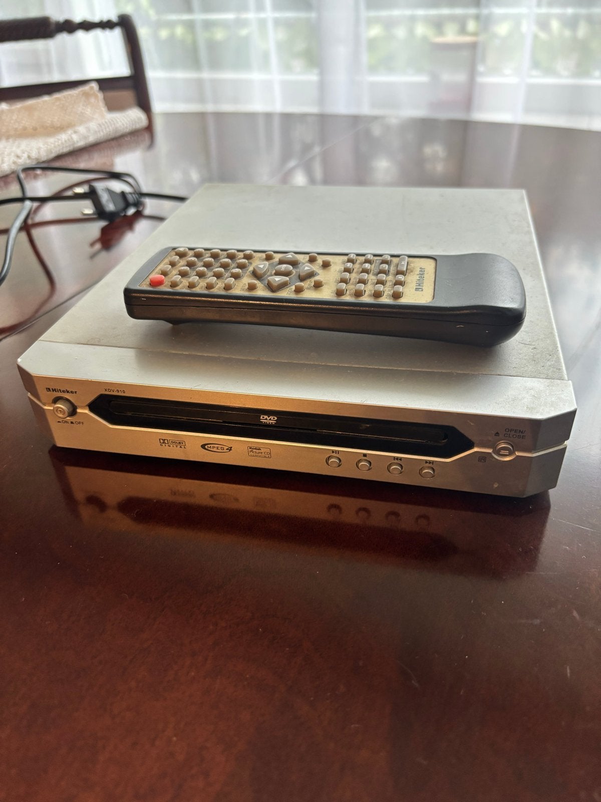 Hiteker XDV-810 DVD-speler met afstandsbediening, Audio, Tv en Foto, Ophalen, Gebruikt, Dvd-speler, Overige merken