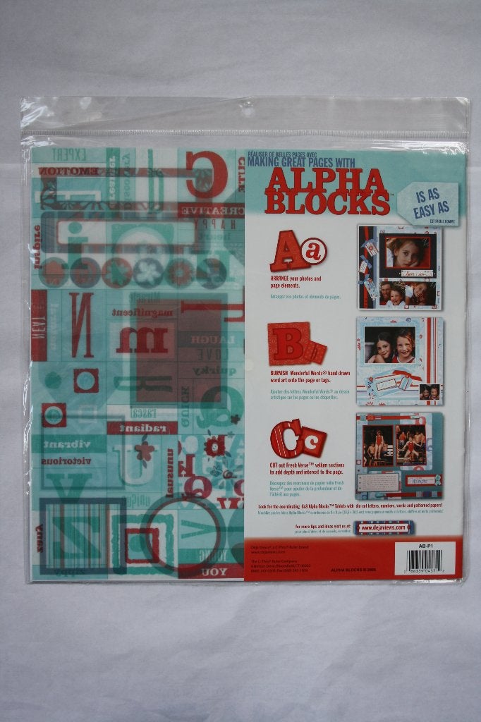 Deja Views Alpha blocks aqua/red assortiment, Verzenden, Nieuw, Papier of Karton, Overige merken