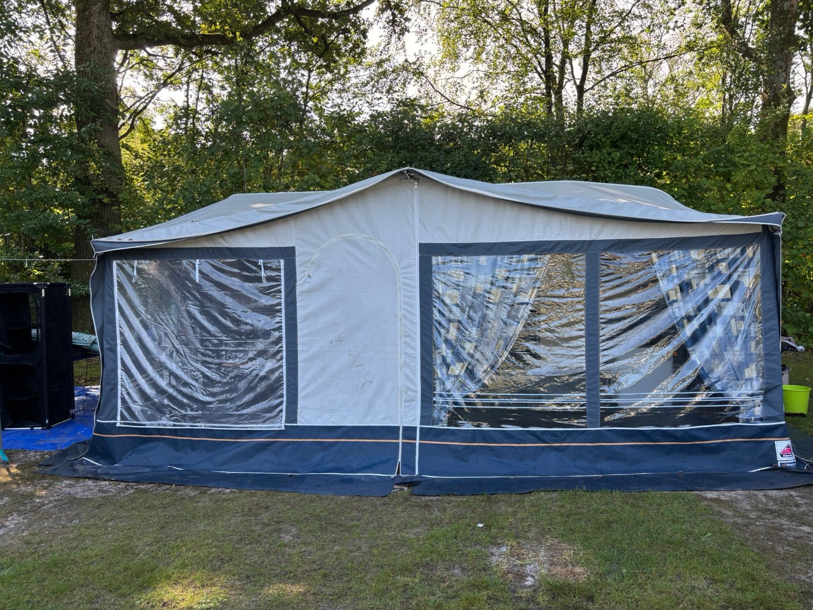 Nieuwe voortent Dorema, Caravans en Kamperen, Ophalen of Verzenden, Zo goed als nieuw