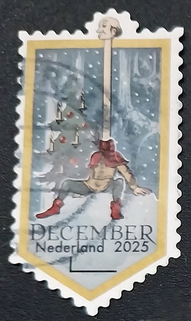 Decemberzegel 2025 - 5, Verzenden, Na 1940, Gestempeld