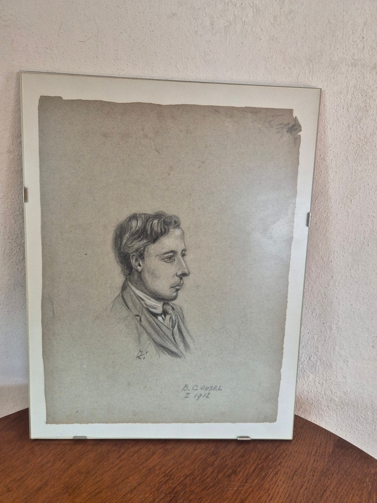 portret door franciscus bernardus coesel 1912, Ophalen of Verzenden