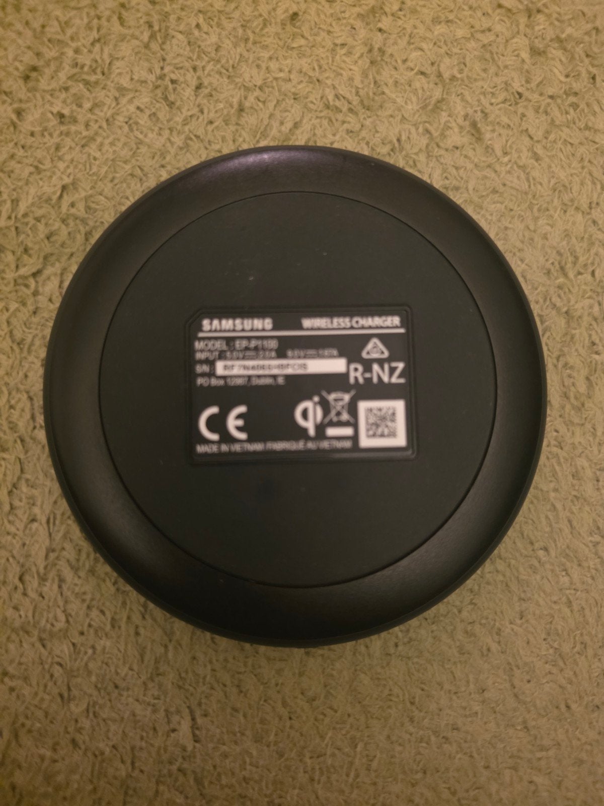 Samsung Fast Charge Draadloze Oplader EP-P1100, Samsung, Draadloze oplader, Ophalen of Verzenden, Zo goed als nieuw