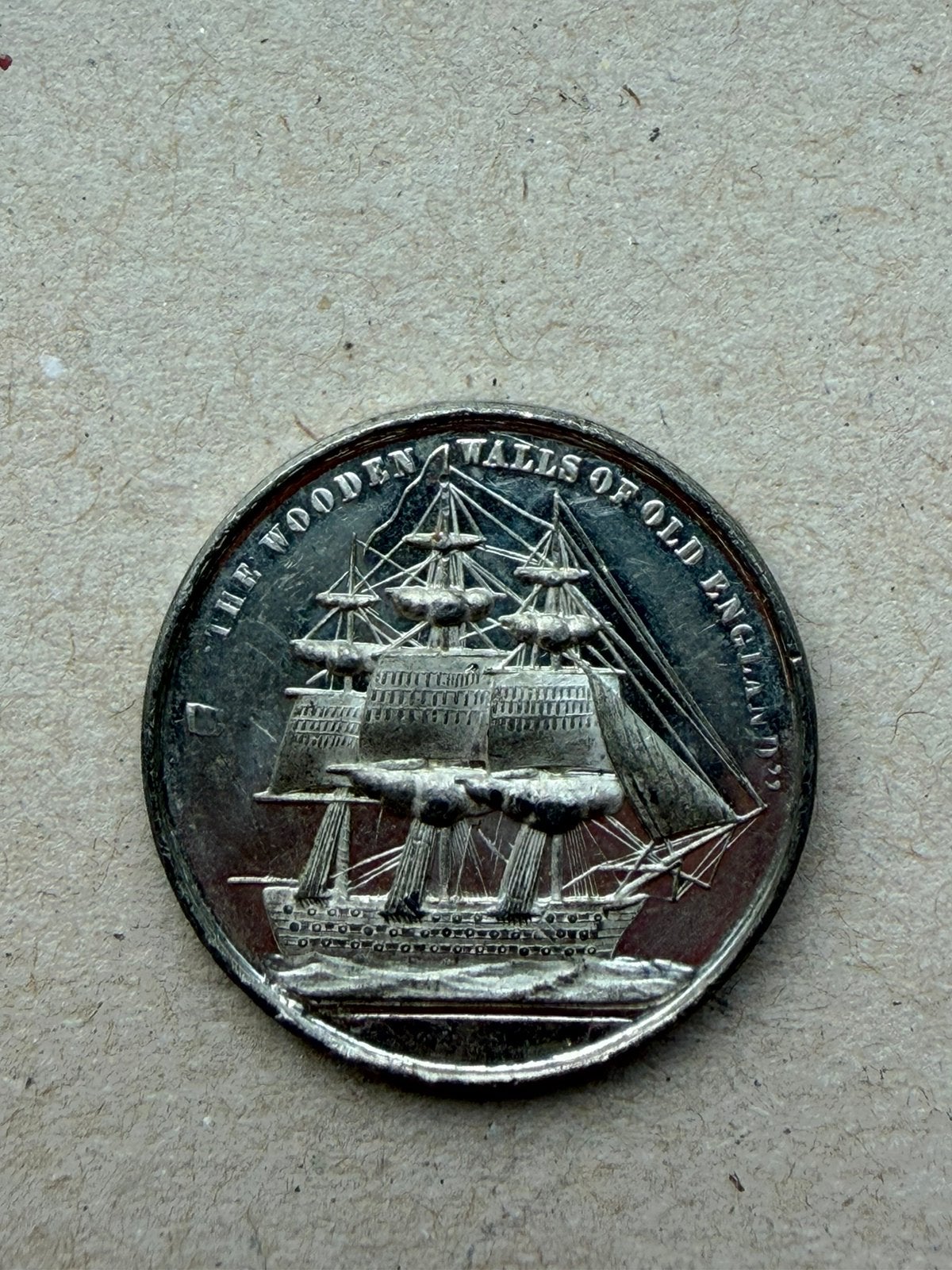 Engeland penning 1850 prince of wales, Ophalen of Verzenden, Overige materialen