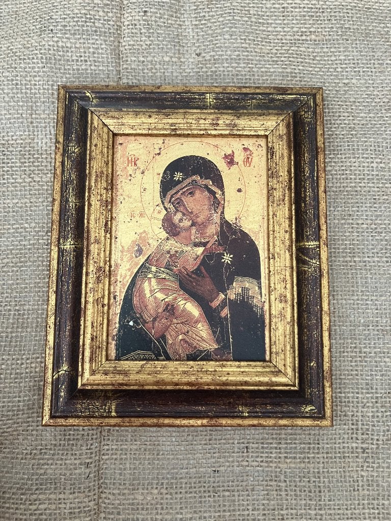 Orthodoxe icoon 'Onze-Lieve-Vrouw van Vladimir', Ophalen of Verzenden