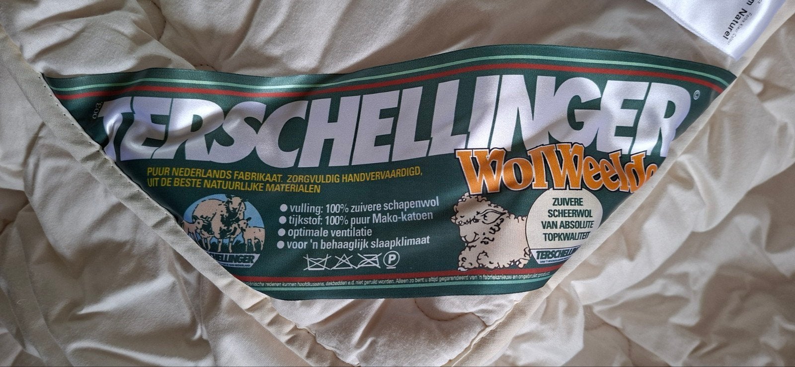 2 Nieuwe Terschellinger  Winter Dekbedden - Eenpersoons Wol, Ophalen, Ademend, Eenpersoons, Wit