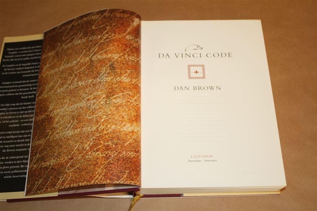 De Da Vinci code. Luxe geïllustreerde editie., Ophalen of Verzenden, Zo goed als nieuw