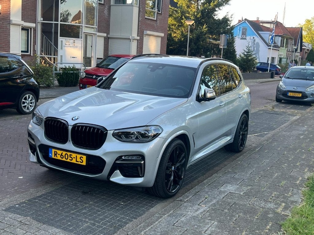 BMW X3 M40i 360pk Aut 2018 Grijs, Auto's, Automaat, Zwart, 2000 kg, Leder