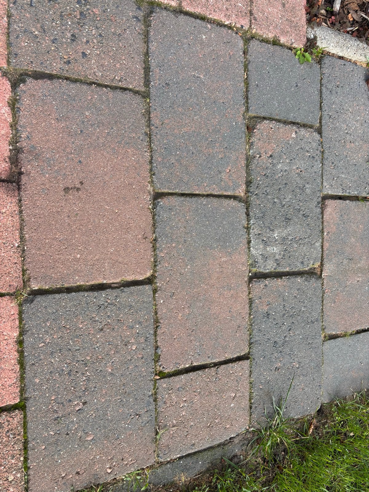 Gebruikte betonklinkers - rood/grijs genuanceerd, Tuin en Terras, Ophalen, Gebruikt, Klinkers, 10 m² of meer