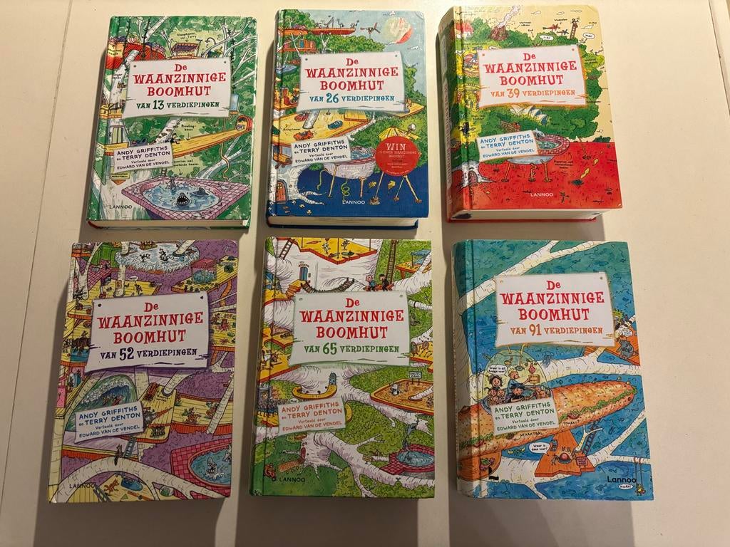 De Waanzinnige Boomhut boeken, 6 delen 1,2,3,4,5,7, Ophalen of Verzenden, Zo goed als nieuw, Fictie algemeen