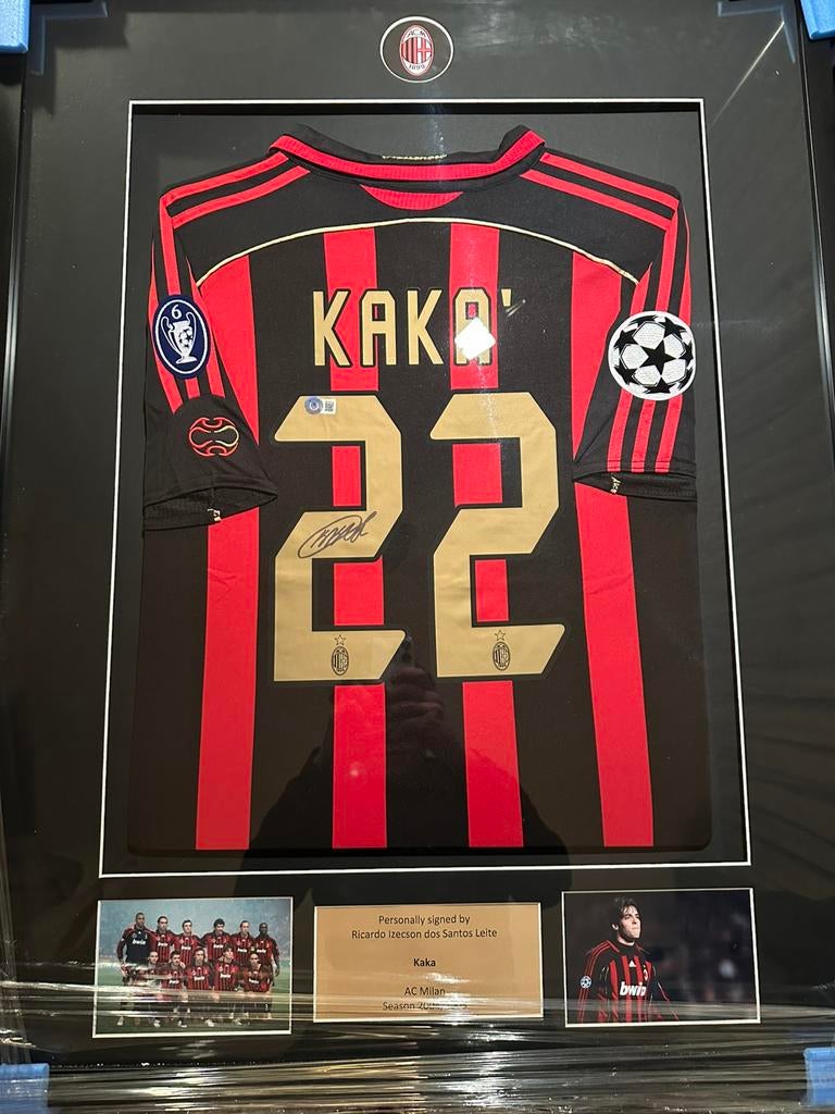 AC Milan Kaká shirt ingelijst nieuw COA Beckett, Verzamelen, Sportartikelen en Voetbal, Ophalen of Verzenden, Nieuw, Buitenlandse clubs