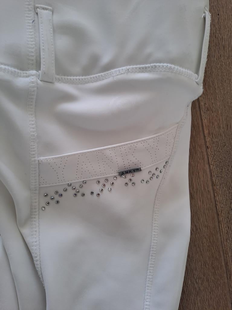 Witte ANKY rijlegging met strass, maat 38, als nieuw!, Dressuur, Ophalen of Verzenden, Zo goed als nieuw, Dames