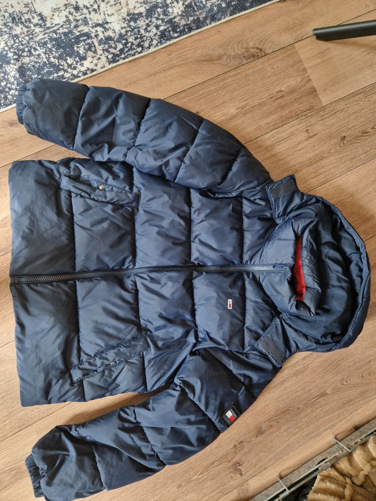 Tommy Hilfiger winter jas maat S, Kleding | Heren, Blauw, Tommy Hilfiger, Ophalen of Verzenden, Zo goed als nieuw