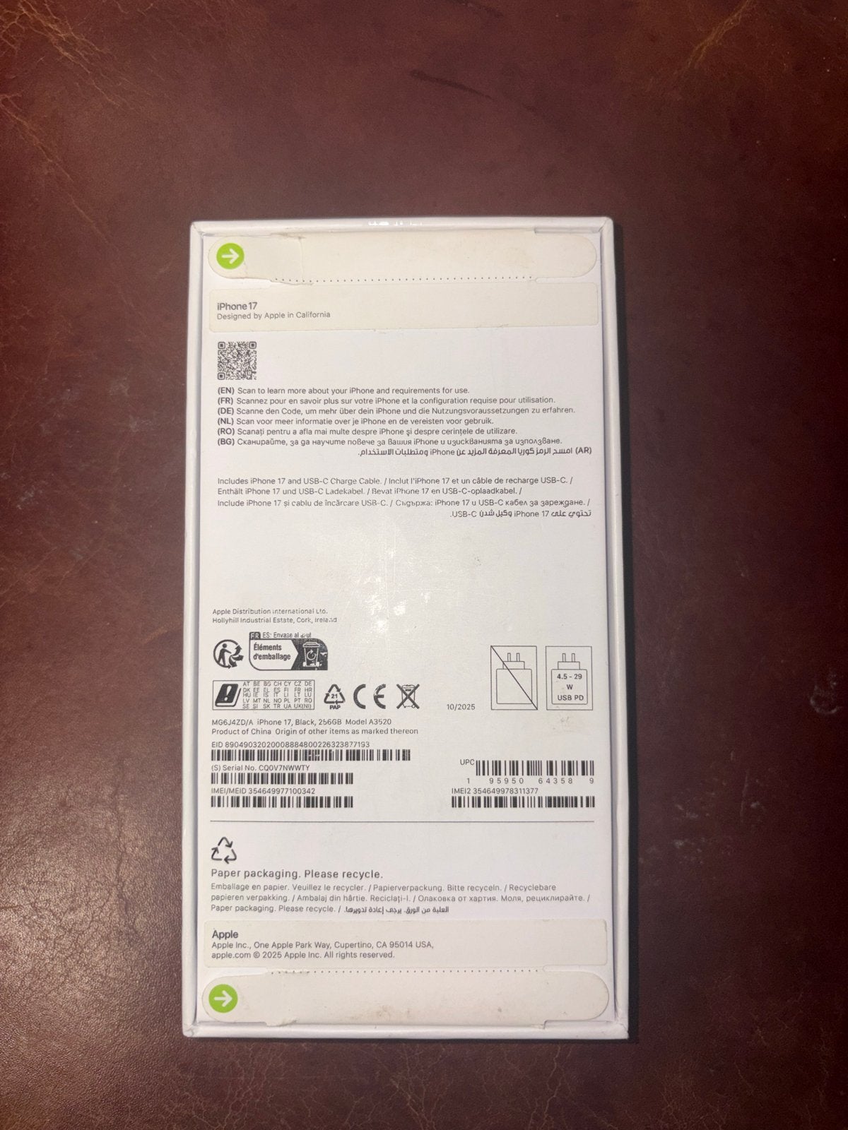 Nieuwe iPhone 17 Zwart 256 GB - Ongeopend, Zwart, Nieuw, Zonder simlock, Zonder abonnement