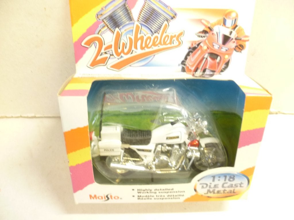 Maisto Motor Suzuki GSX750 Police 1:18 schaalmodel, Ophalen of Verzenden, Nieuw, Motor, Maisto