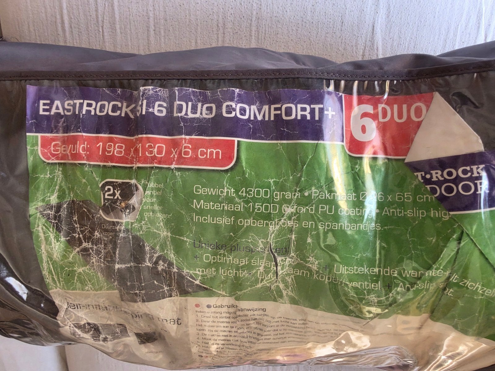Eastrock 6 Duo Comfort+ slaapmat - 2-persoons, Ophalen of Verzenden, Gebruikt, 2-persoons