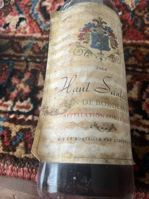Haut Sauternes Bordeaux 1964. Bijzondere keldervondst, Verzamelen, Wijnen, Verzenden, Zo goed als nieuw, Vol, Overige typen