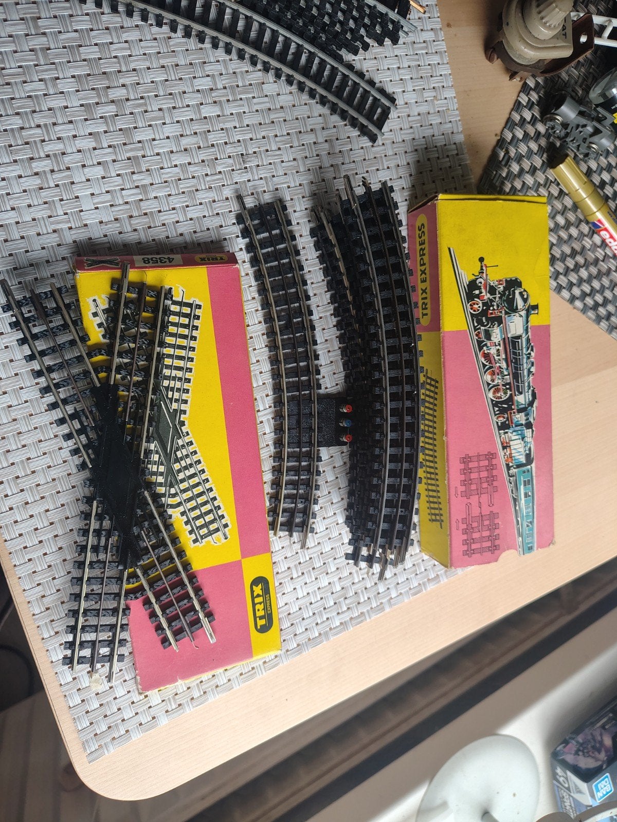 Trix Express Rails en Wissels - Vintage Modelspoorbaan, Hobby en Vrije tijd, Gebruikt, Gelijkstroom, Trix, Rails
