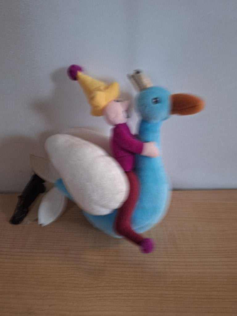 knuffel eend en kabouter, Ophalen of Verzenden, Zo goed als nieuw, Eend