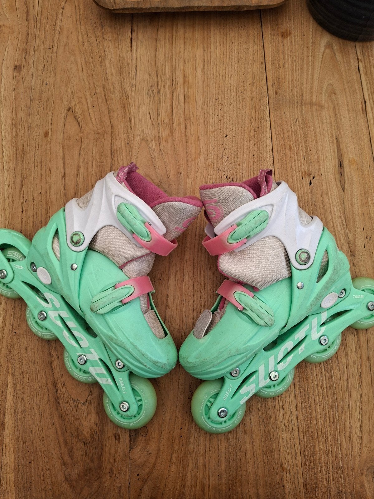 Suotu inline skates met lichtgevende wieltjes, verstelbaar, Overige merken, Kinderen, Ophalen of Verzenden, Inline skates 4 wielen