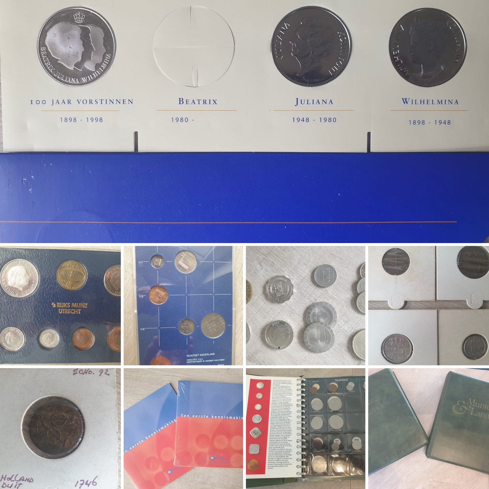 muntenverzameling zilver + munten album Nederland buitenland, Ophalen, Nederland en Buitenland, Munten en Bankbiljetten