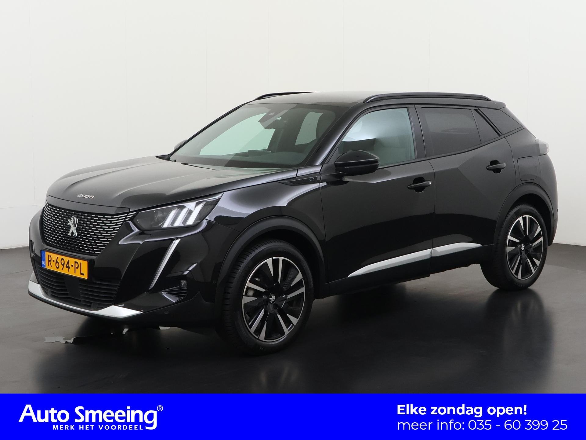 Peugeot e-2008 EV GT Pack 50 kWh 3 Fase | 360 Camera | Stoel, 136 pk, Gebruikt, Zwart, 1523 kg