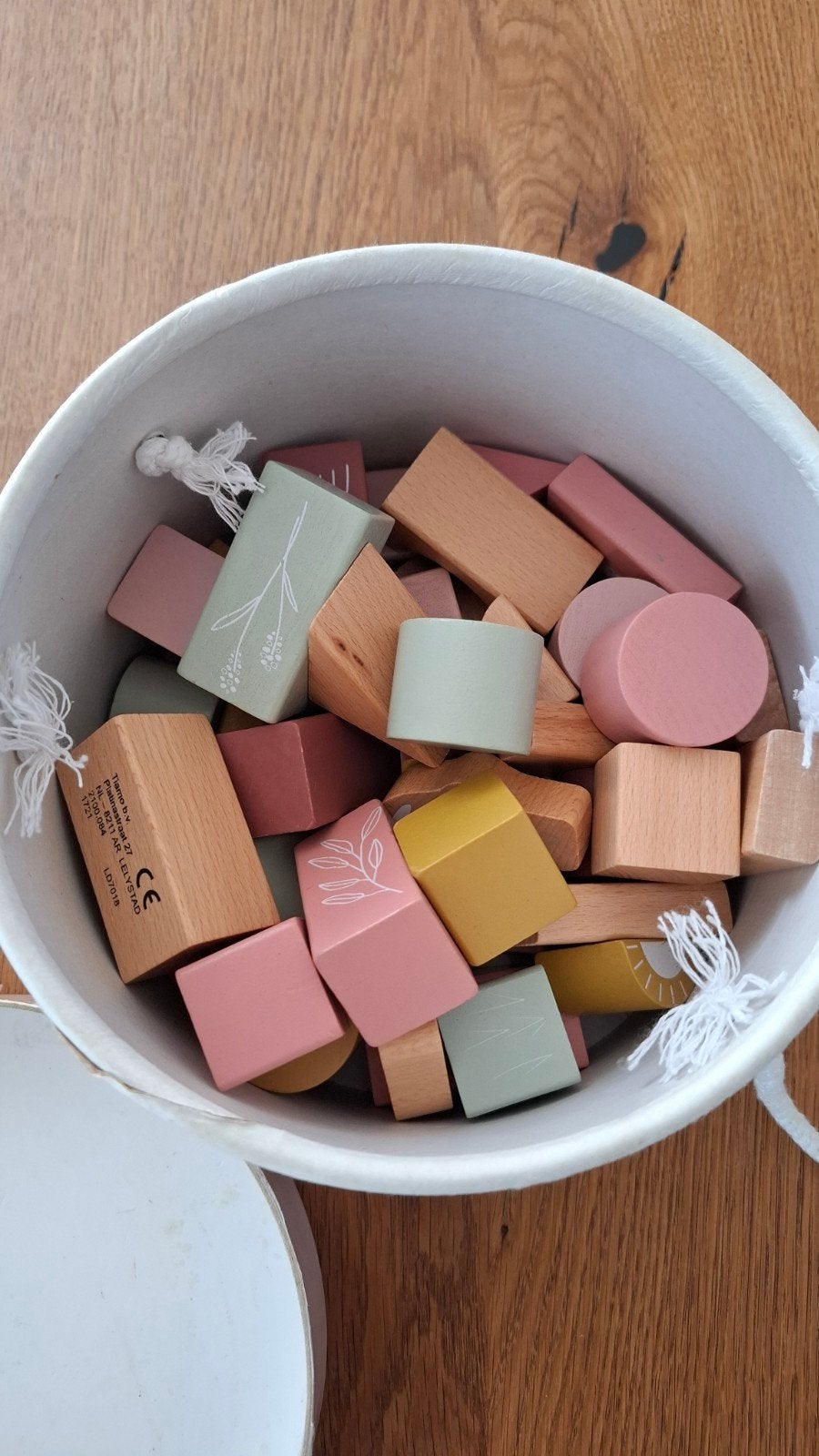 Bouwblokken hout little dutch 50 stuks, Kinderen en Baby's, Speelgoed | Houten speelgoed, Ophalen, Zo goed als nieuw