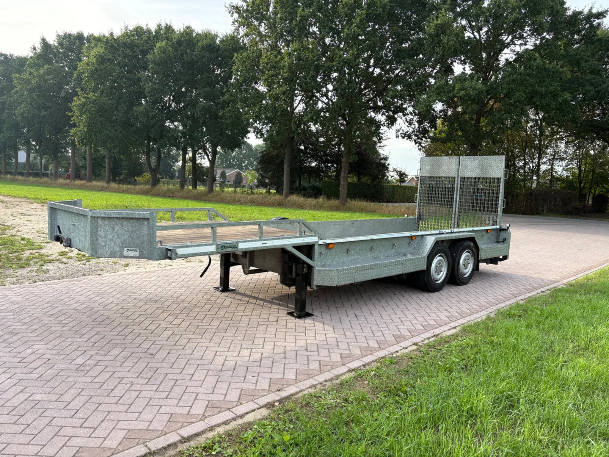 VELDHUIZEN P33-2 Be oplegger kuip dieplader HEFTRUCKKLEP 8 t, Auto's, Vrachtwagens, Overige brandstoffen, Bedrijf, Aanhangers en Opleggers