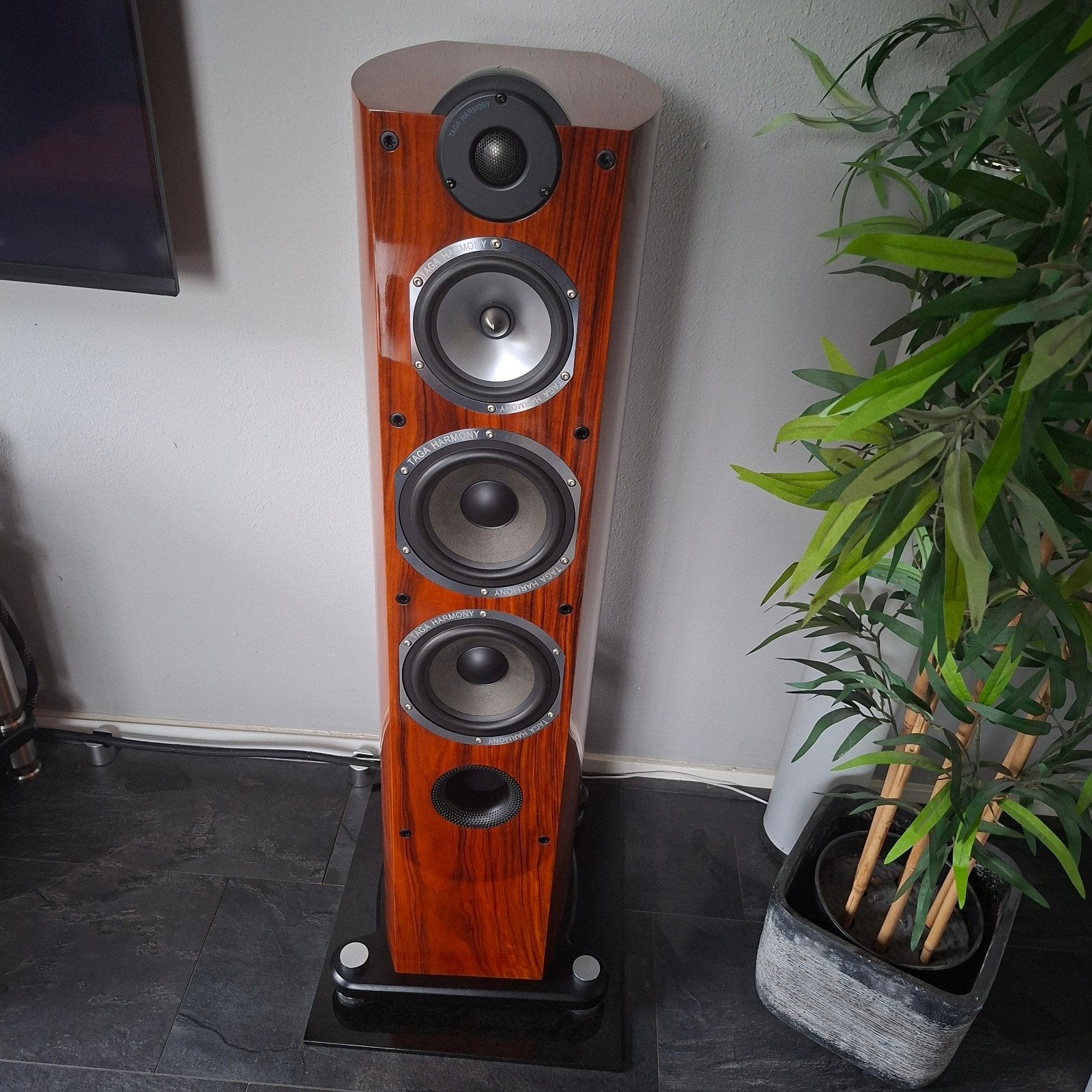 Uniek: Taga Harmony Platinum F-100 SE, Stereo speakers, Zo goed als nieuw, Ophalen, 150 watt of meer
