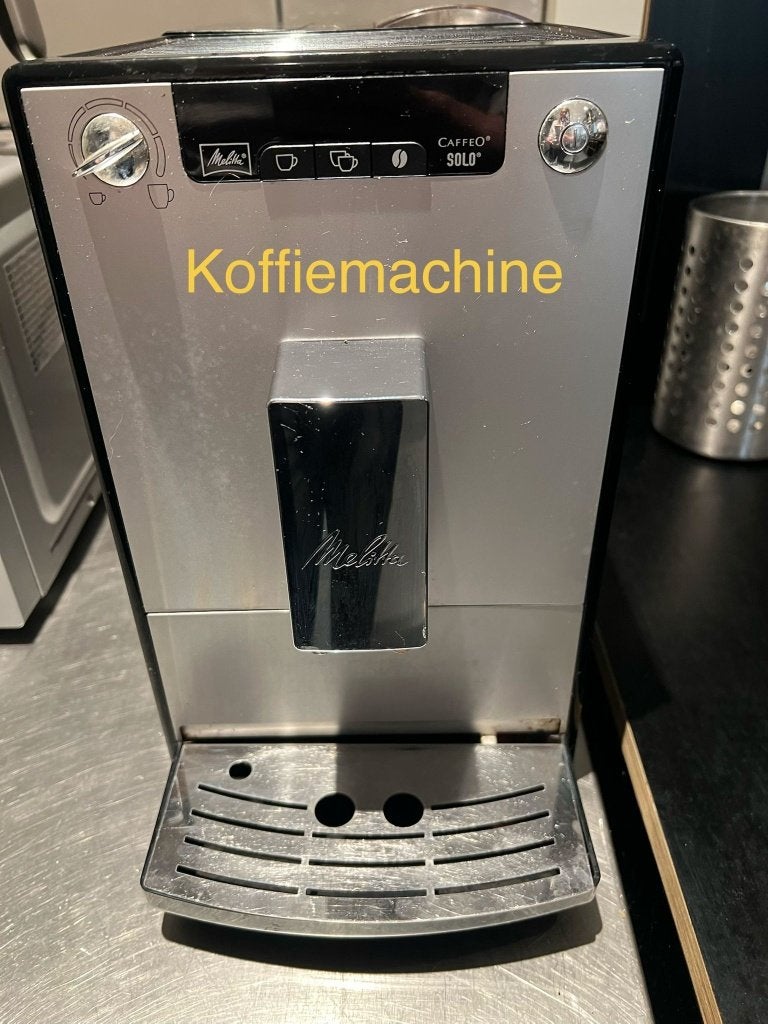Melitta Caffeo Solo koffiemachine zwart, Witgoed en Apparatuur, Koffiezetapparaten, 2 tot 4 kopjes, Ophalen, Gebruikt, Koffiemachine