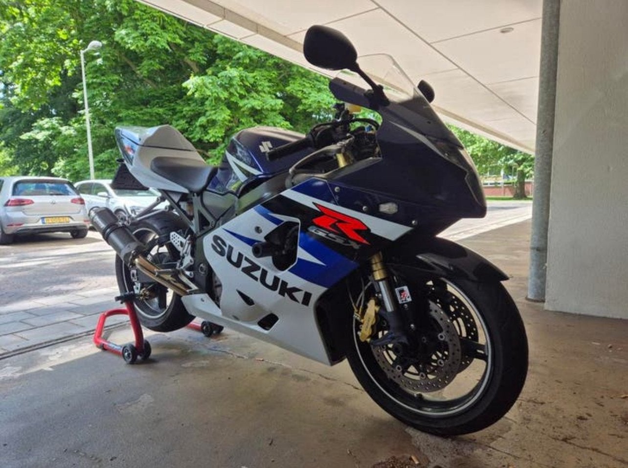 Suzuki GSX-R 750 K4/5!, Sportuitlaat, 750 cc, Occasion, 4 cilinders