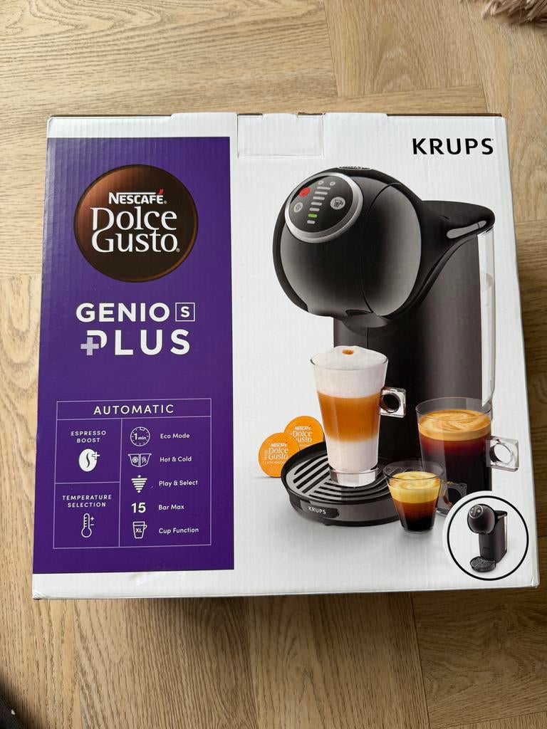 Dolce Gusto Genio S Plus Koffiezetapparaat nieuw in doos, Witgoed en Apparatuur, Koffiezetapparaten, Nieuw, Koffiepads en cups