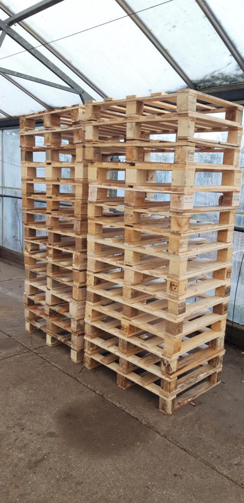 Pallet halve pallets 80x60 cm, 100 cm of meer, 60 cm of meer, Overige typen, Minder dan 35 cm