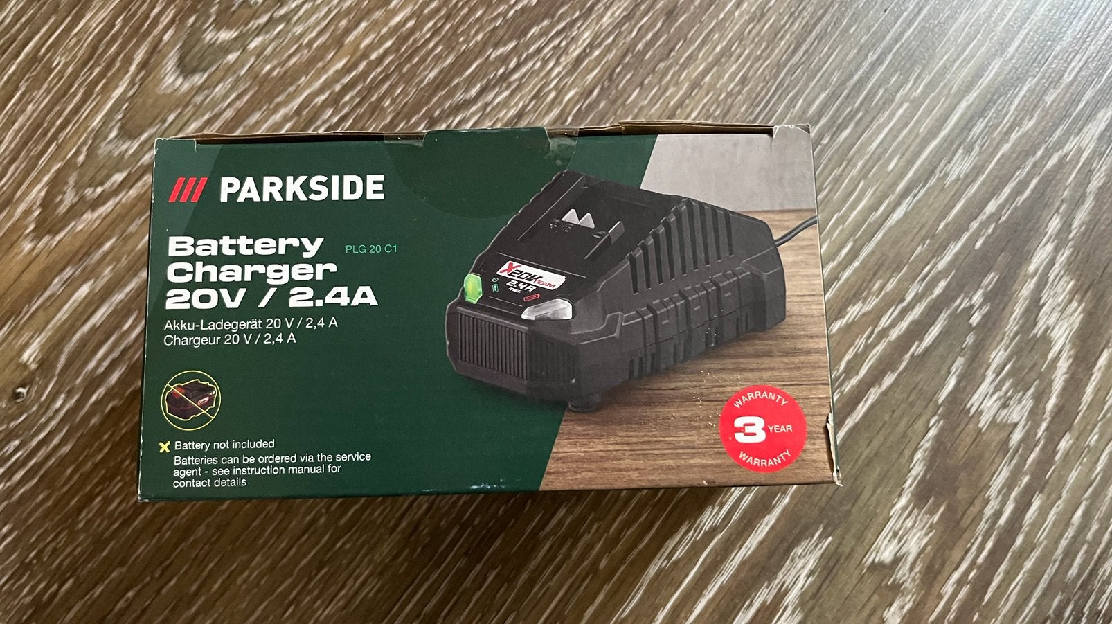 Parkside 20V accu en lader, Nieuw