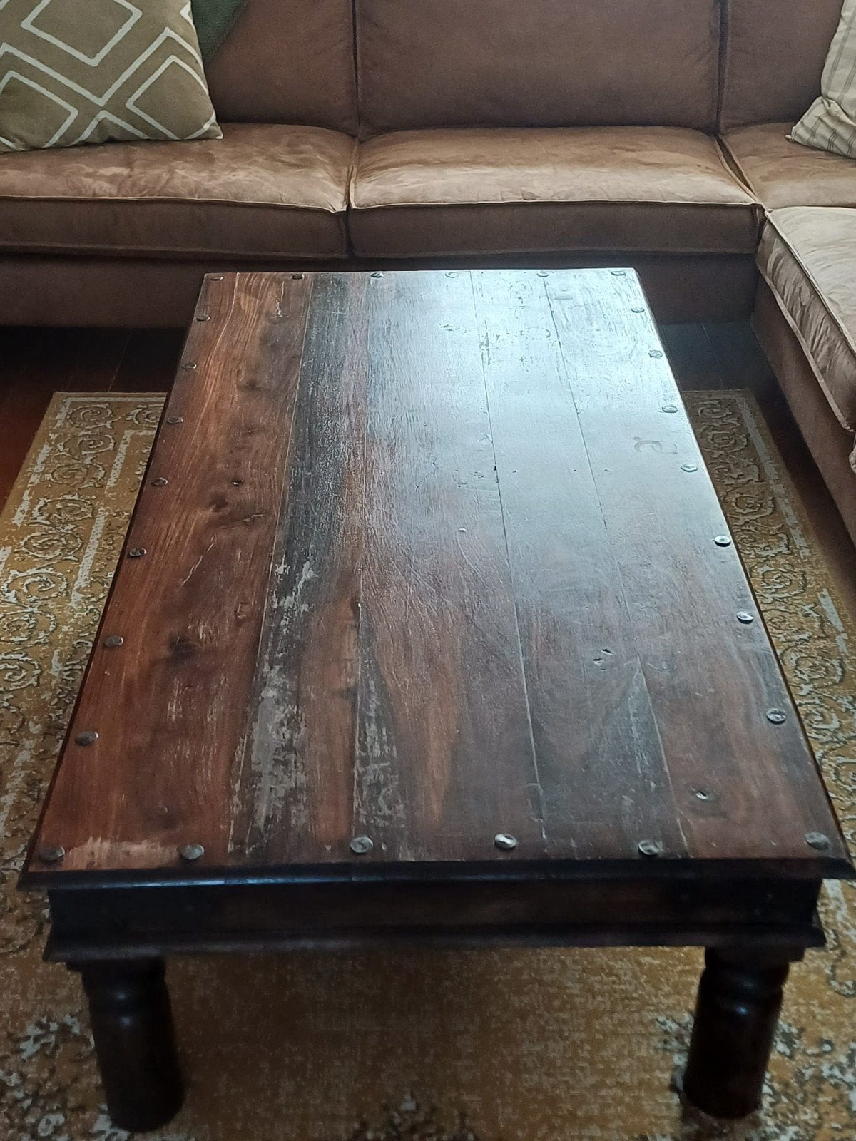 Koloniale Salontafel en Bijzettafel, Gebruikt, Koloniaal, 50 tot 100 cm, Vijf personen of meer