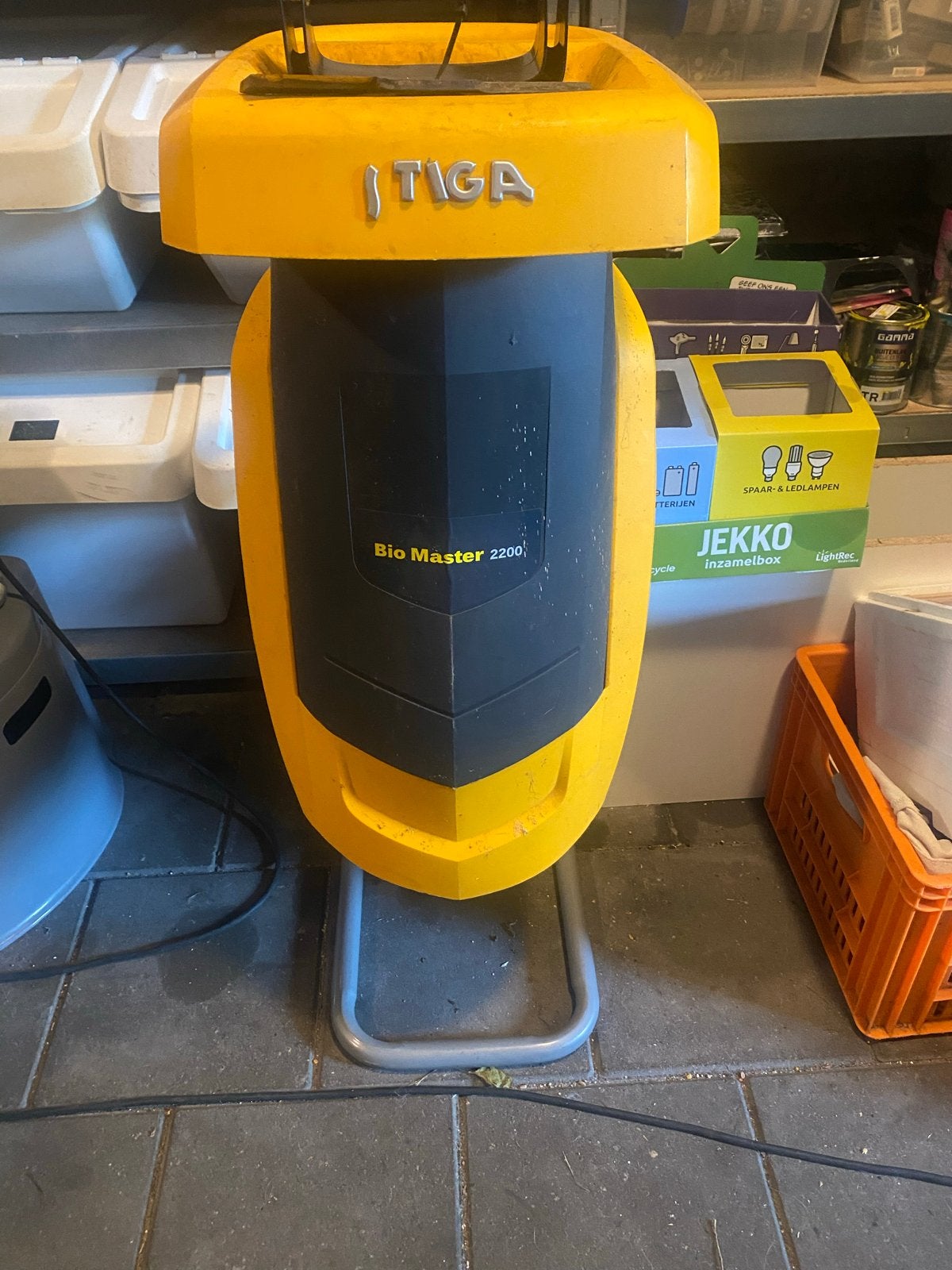 Stiga Bio Master 2200 elektrische hakselaar, Tuin en Terras, Ophalen, Gebruikt, Elektrisch