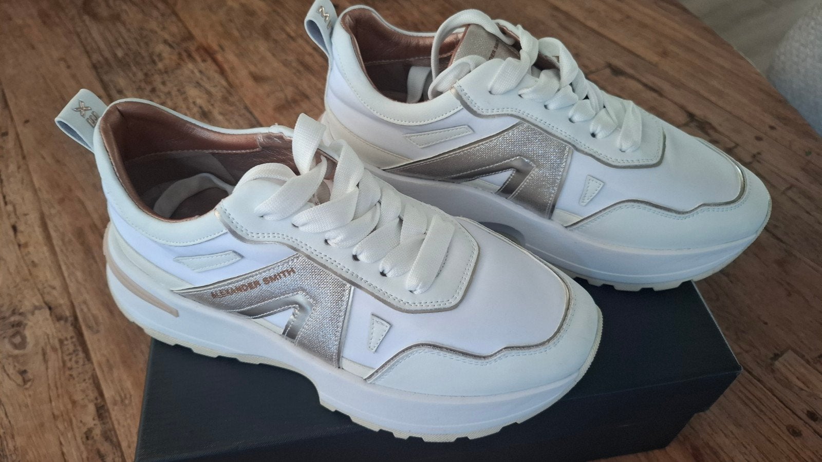 Alexander Smith Sneakers Wit Goud Nieuw Maat 37, Kleding | Dames, Alexander Smith, Ophalen of Verzenden