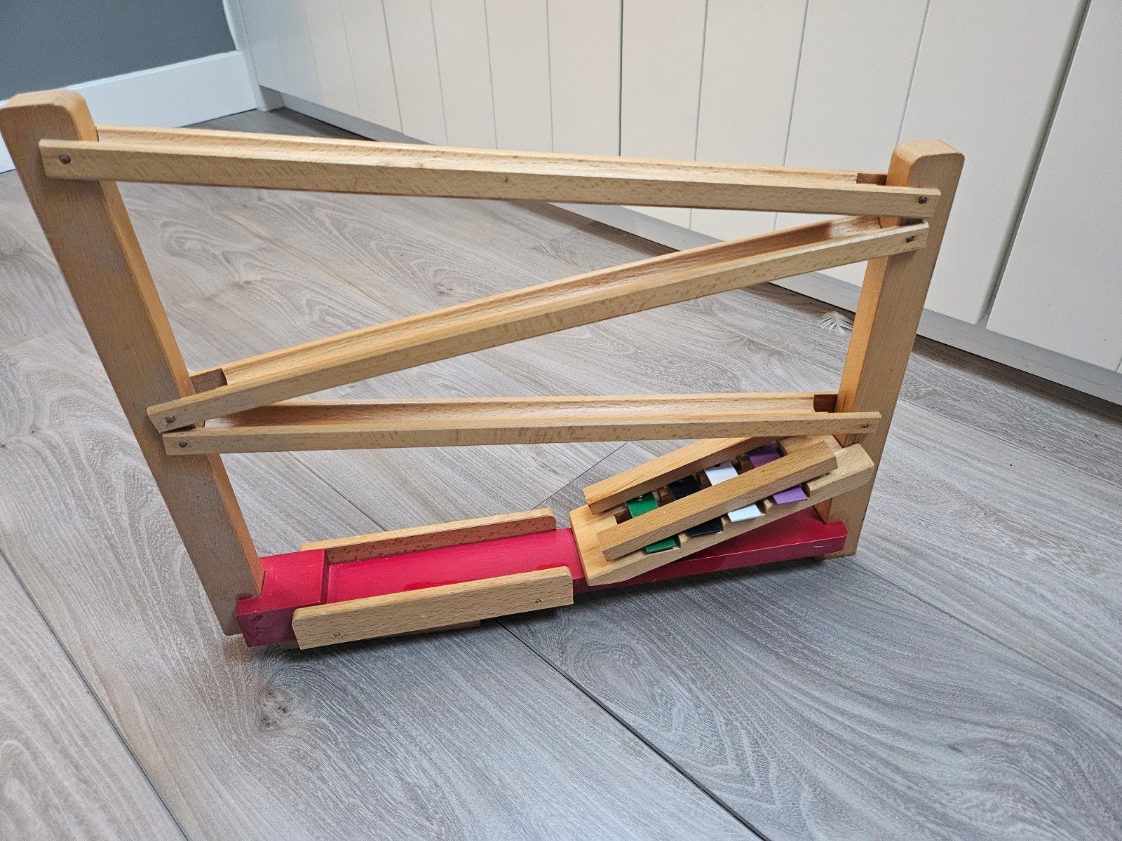 Houten knikkerbaan, Ophalen of Verzenden, Gebruikt, Overige typen