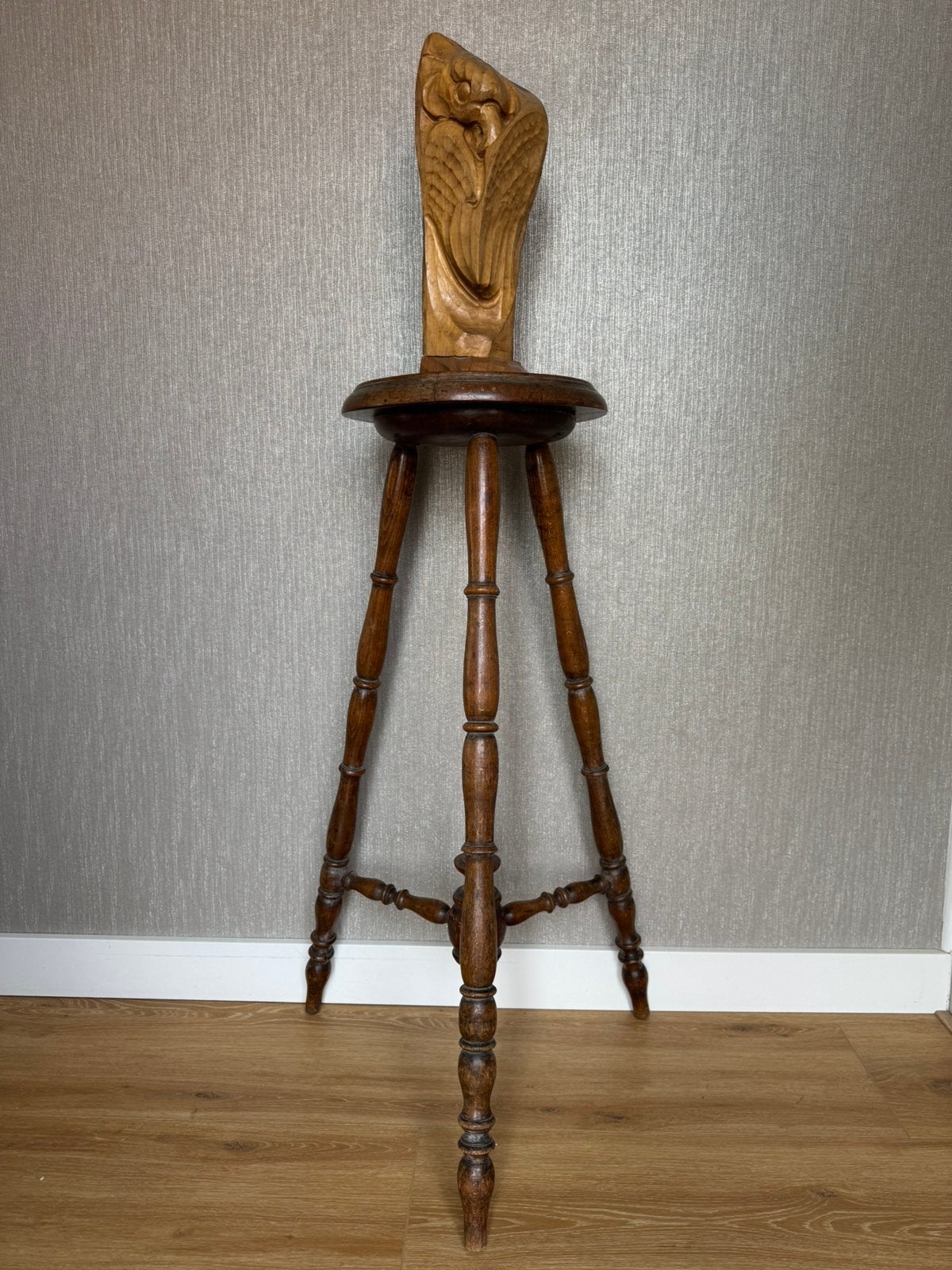 Antiek houten piëdestal, Antiek en Kunst, Ophalen