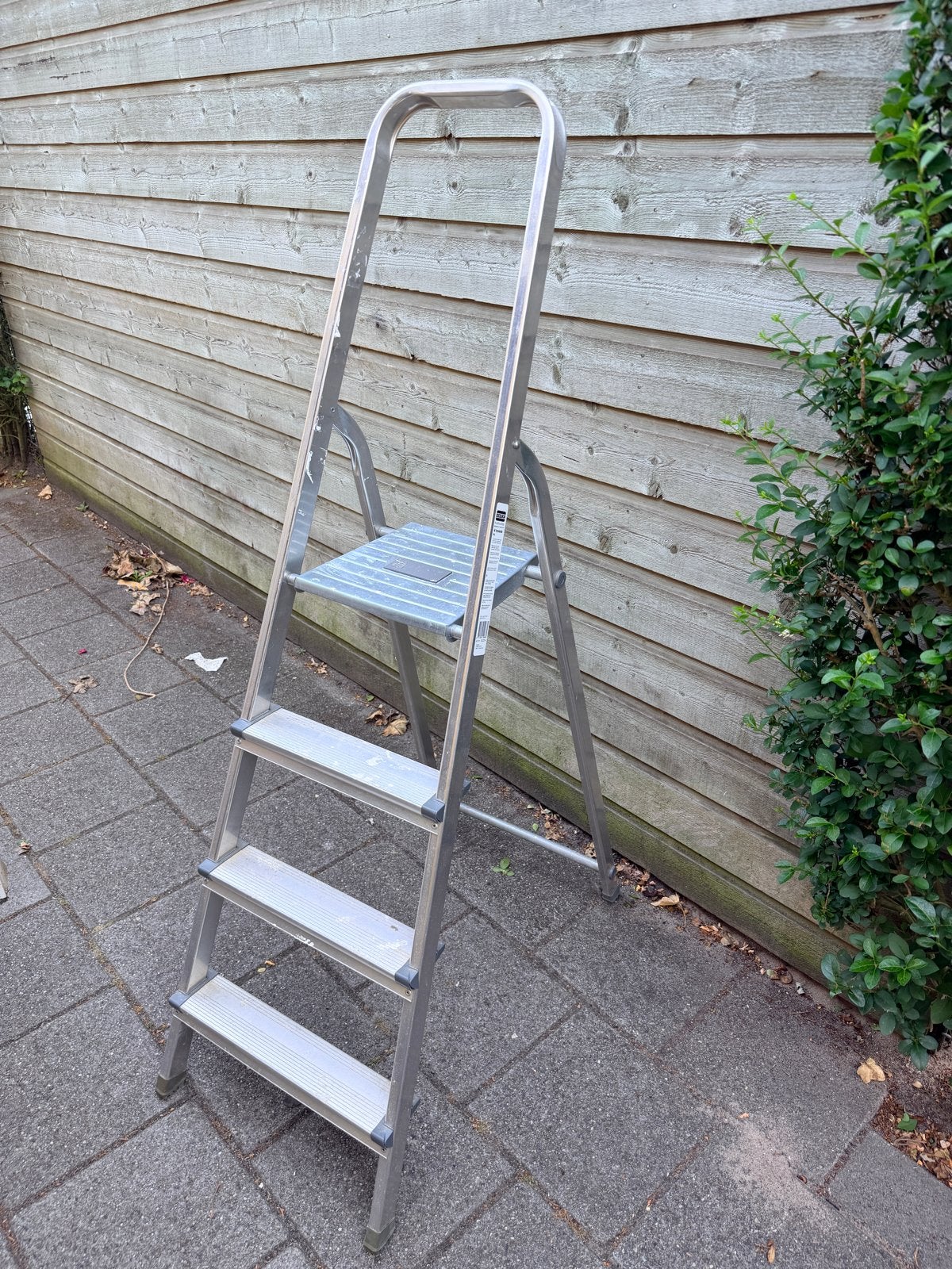 Huishoudtrap Excelsior - 4 treden, Doe-het-zelf en Verbouw, Ladders en Trappen, Ophalen, Gebruikt, Trap, Opvouwbaar of Inschuifbaar