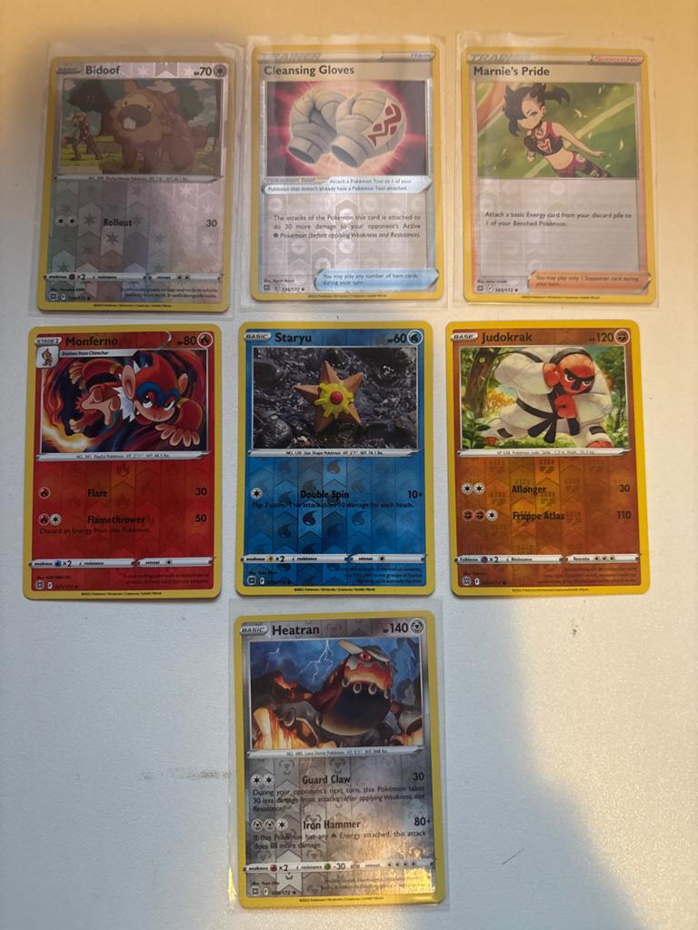 Brilliant stars - Pokémon kaarten set - Reverse Holo, Ophalen of Verzenden, Zo goed als nieuw, Meerdere kaarten