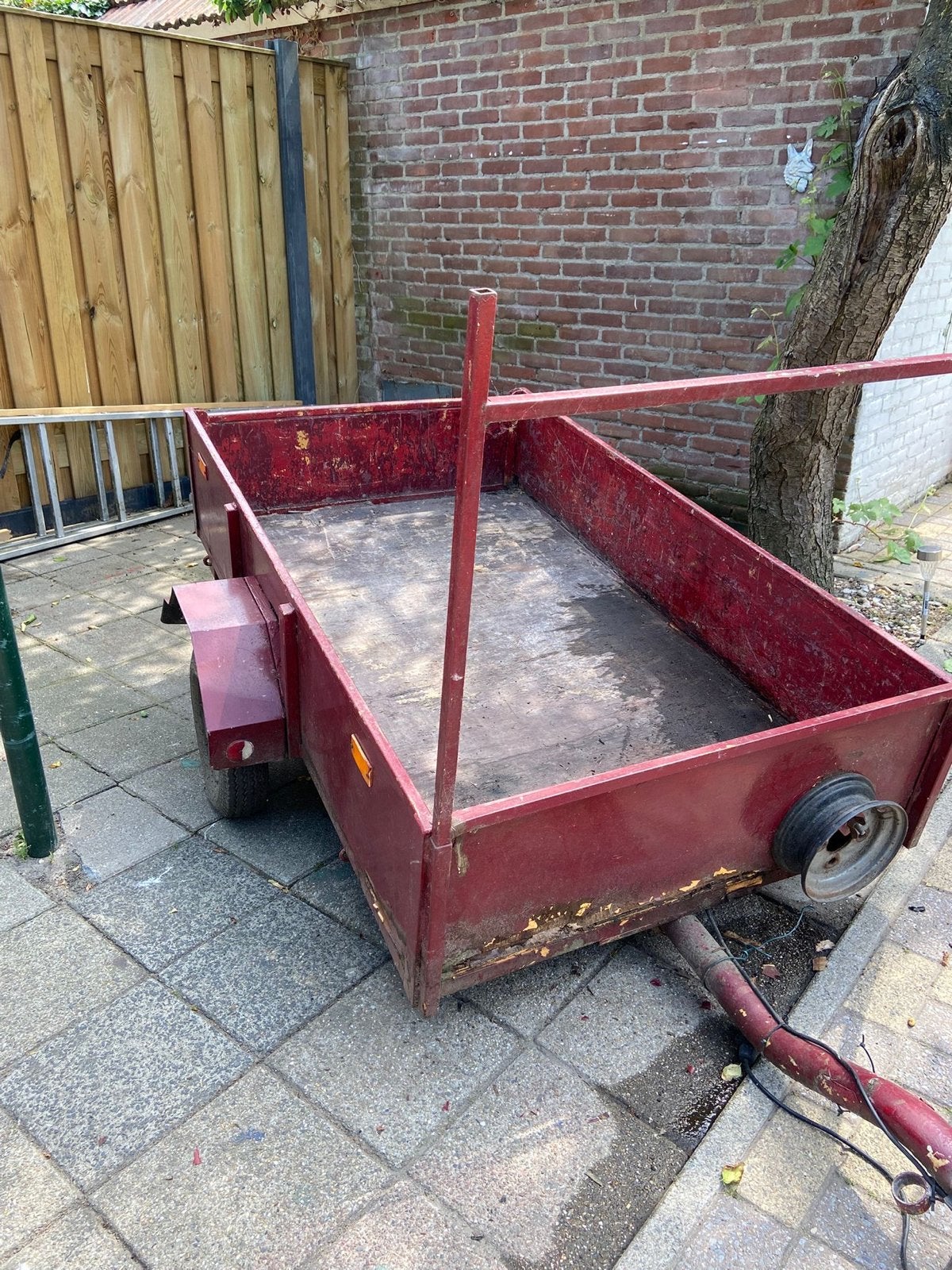 Robuuste aanhanger - Ideaal voor tuin en klus, Ophalen of Verzenden, Gebruikt