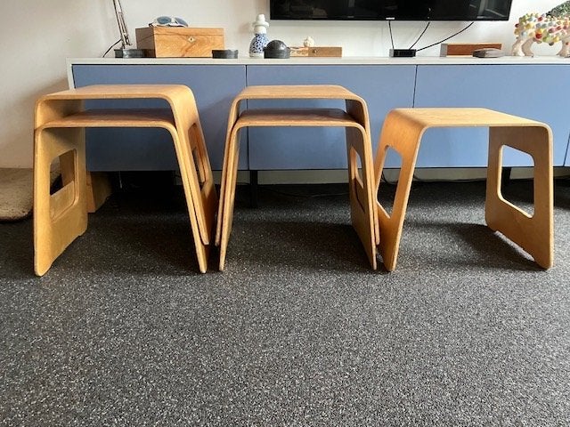 Vintage IKEA Benjamin kruk, Ophalen, Gebruikt, Hout