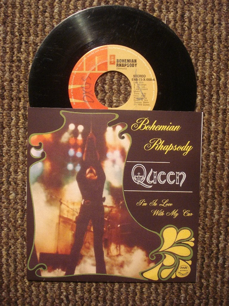 Queen 7" Vinyl Single: ‘Bohemian Rhapsody’ (Filipijnen), Ophalen of Verzenden, Gebruikt, 7 inch, Rock en Metal