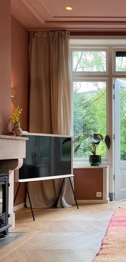4x IKEA gordijnen (2 paar): beige onbewerkt, 100 tot 150 cm, 200 cm of meer, Beige, Ophalen of Verzenden