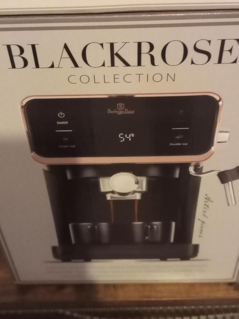 Berlinger-Haus Digitale Espressomachine 3-in-1 Zwart/Rose., Ophalen of Verzenden, Nieuw