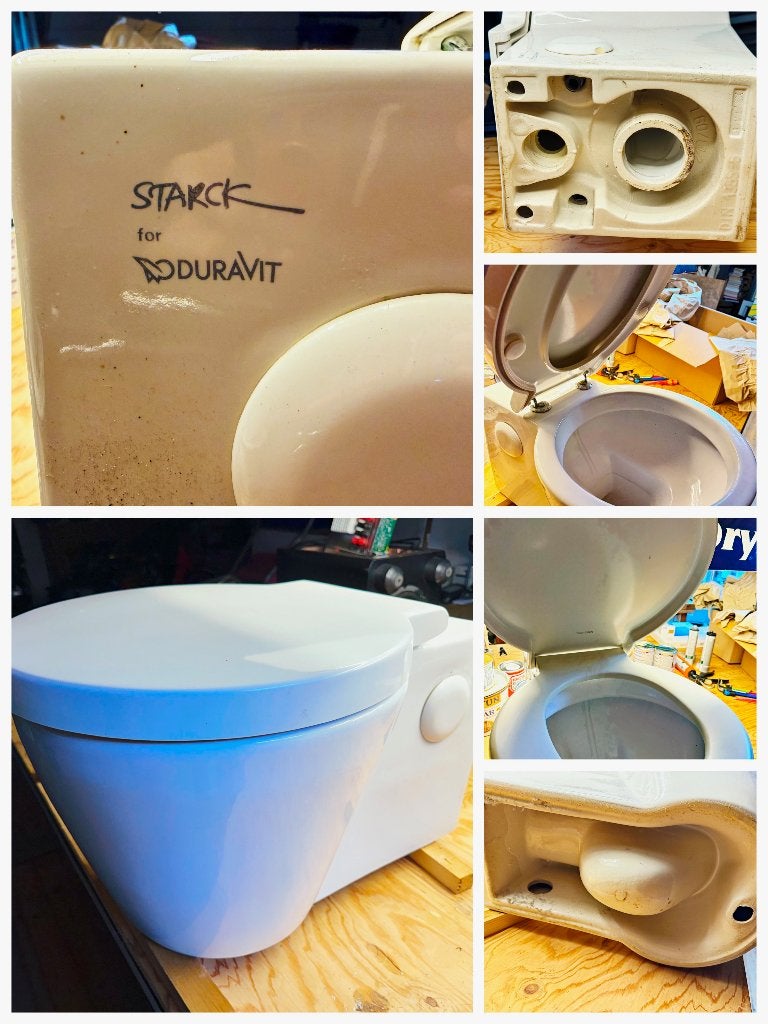 toiletpot Philipe Starck voor Duravit 2, Ophalen, Gebruikt, Steen, Toilet