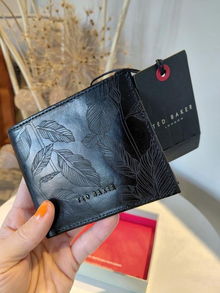 Leren portemonnee Ted Baker zwart nieuw, Sieraden, Tassen en Uiterlijk, Portemonnees, Overige merken, Zwart, Nieuw, Ophalen of Verzenden